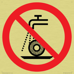 Prohibition: Do not use for wet grinding
